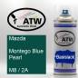 Preview: Mazda, Montego Blue Pearl, M8 / 2A: 400ml Sprühdose, von ATW Autoteile West.